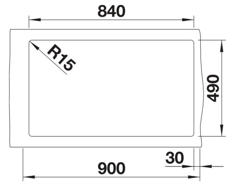 Evier 1 bassin Blanco 527316 detail 2