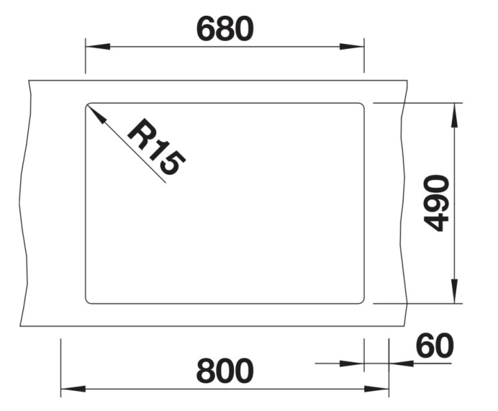 Evier 1 bassin Blanco 527323 detail 2