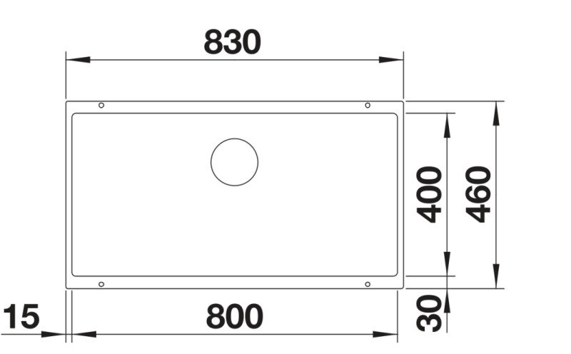 Evier 1 bassin Blanco 527357/** detail 1