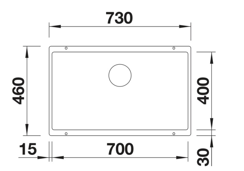Evier 1 bassin Blanco 527356/** detail 1