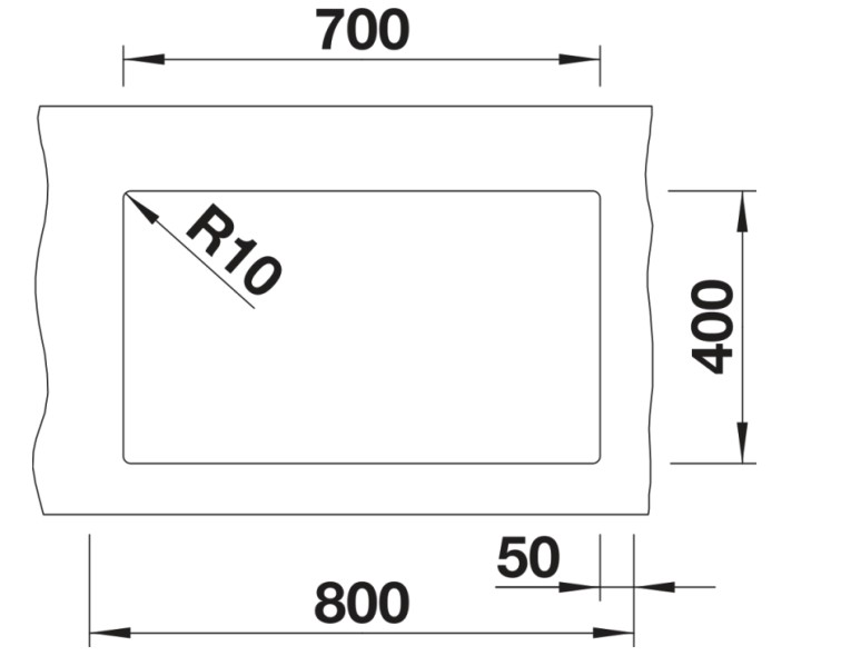 Enkele spoelbak Blanco 527356/** detail 2
