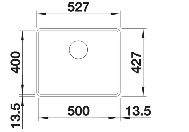 Evier 1 bassin Blanco 527352/** detail 1