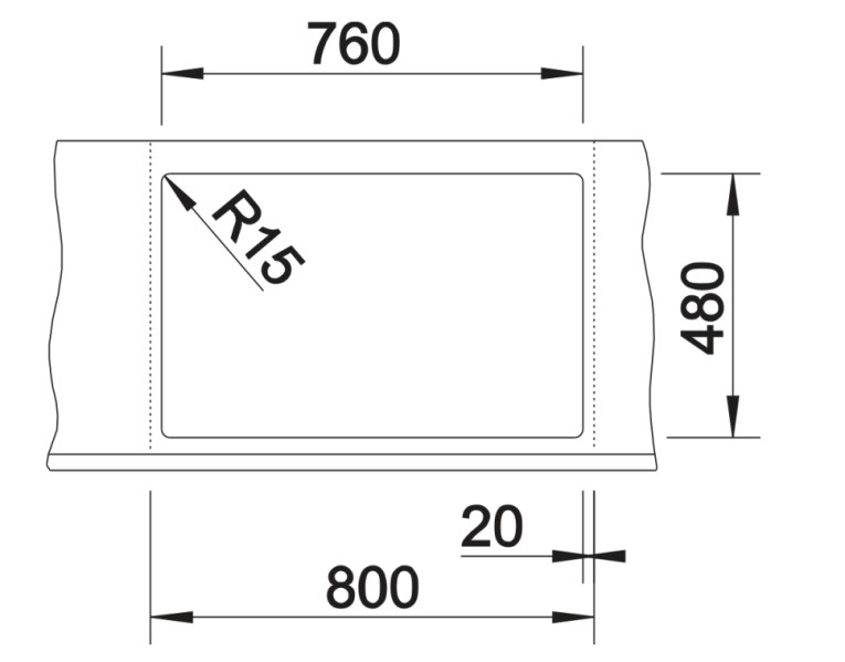 Evier 2 bassins Blanco 527281 detail 2