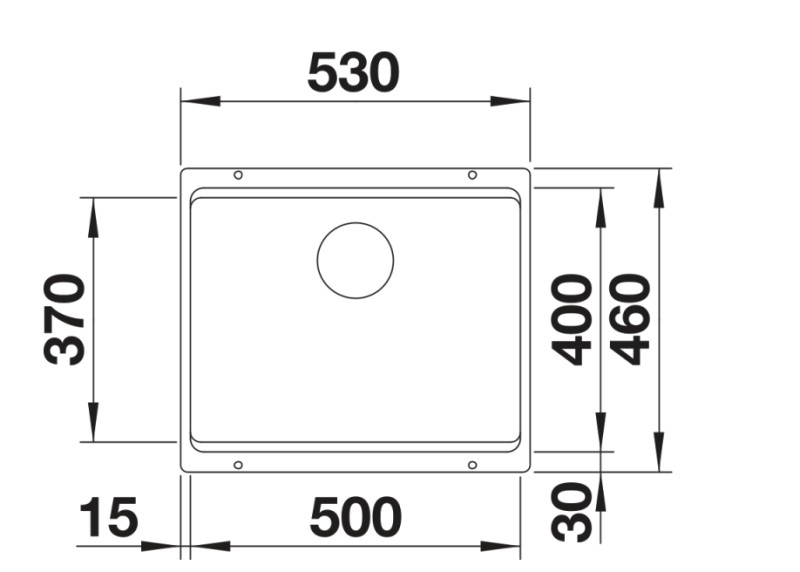 Evier 1 bassin Blanco 527258/** detail 3
