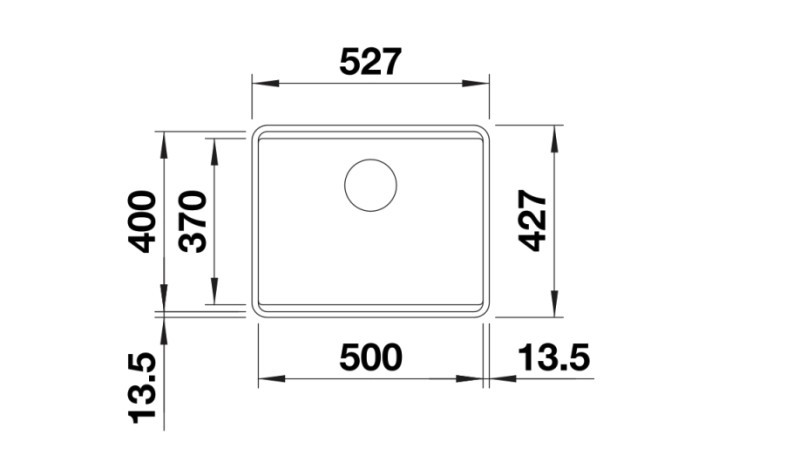 Evier 1 bassin Blanco 527257 detail 1