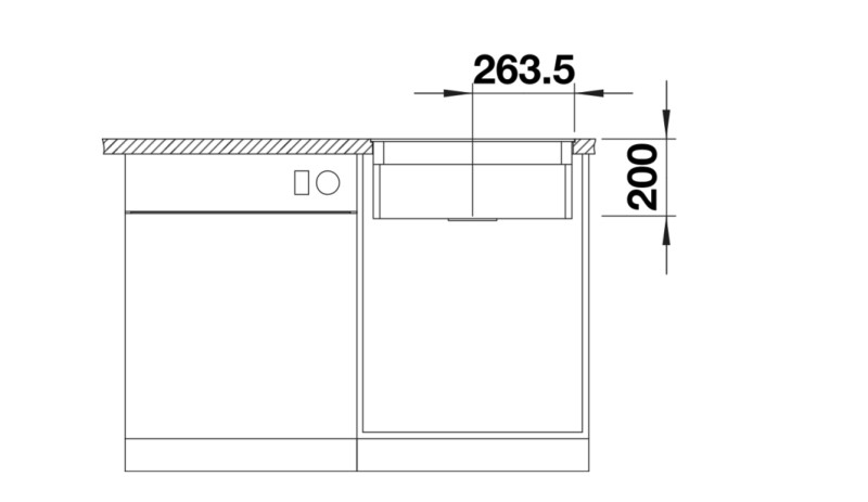 Evier 1 bassin Blanco 527257 detail 2