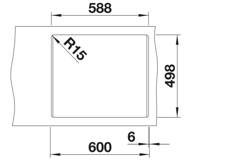 Evier 1 bassin Blanco 527259 detail 2