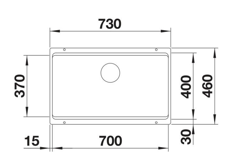 Evier 1 bassin Blanco 527261/** detail 1