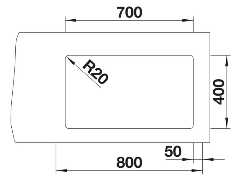 Evier 1 bassin Blanco 527261/** detail 2