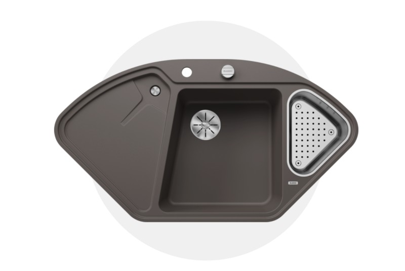 Hoekspoelbak Blanco 527239 vooraanzicht