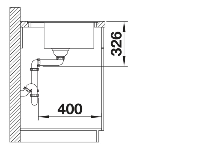Evier 1 bassin Blanco 527247 detail 3