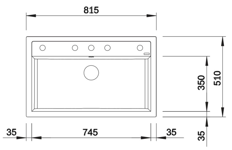 Evier 1 bassin Blanco 527248 detail 1