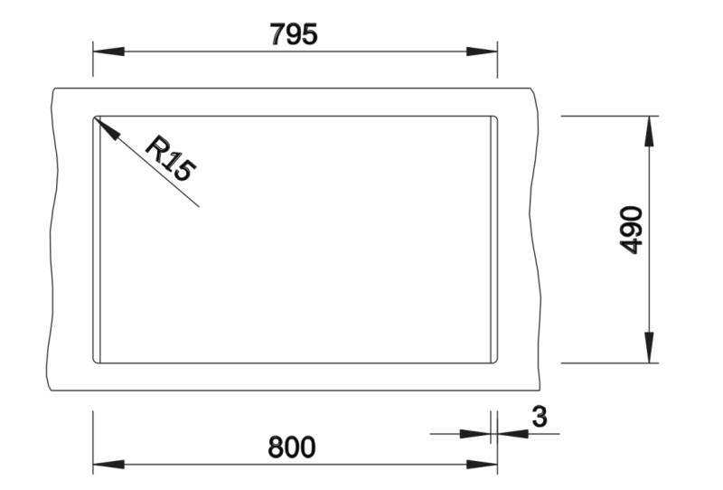 Evier 1 bassin Blanco 527248 detail 2