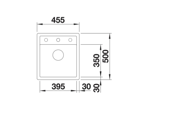 Evier 1 bassin Blanco 527243 detail 1