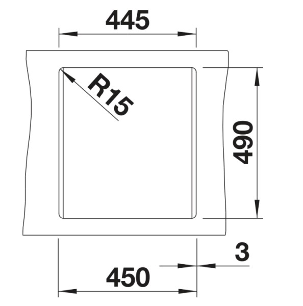 Evier 1 bassin Blanco 527242 detail 2