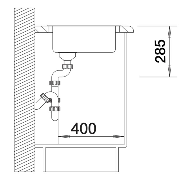 Evier 1 bassin Blanco 527240 detail 3