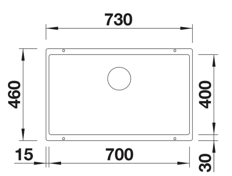 Evier 1 bassin Blanco 527173/** detail 1