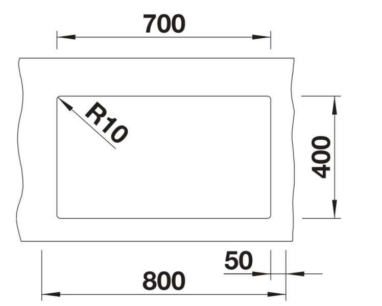 Evier 1 bassin Blanco 527173/** detail 2