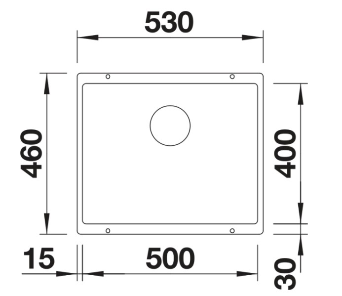 Enkele spoelbak Blanco 527170/** detail 1