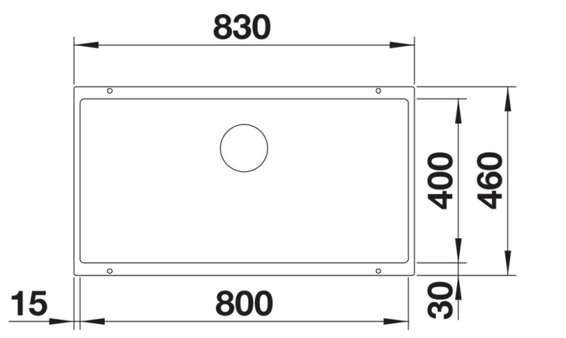Evier 1 bassin Blanco 527174/** detail 1
