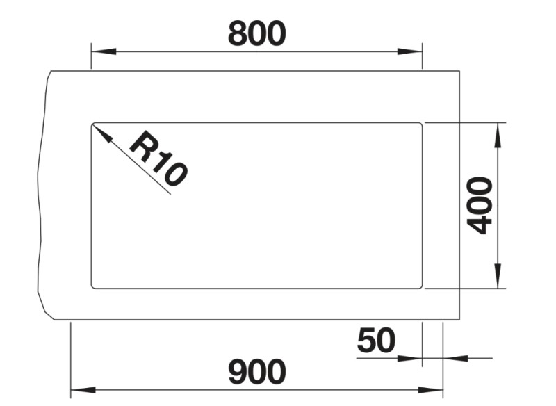 Enkele spoelbak Blanco 527174/** detail 2