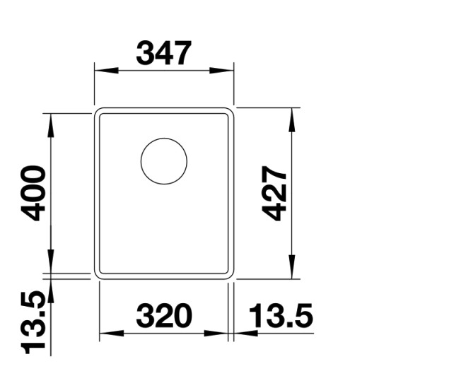 Evier 1 bassin Blanco 527159/** detail 1