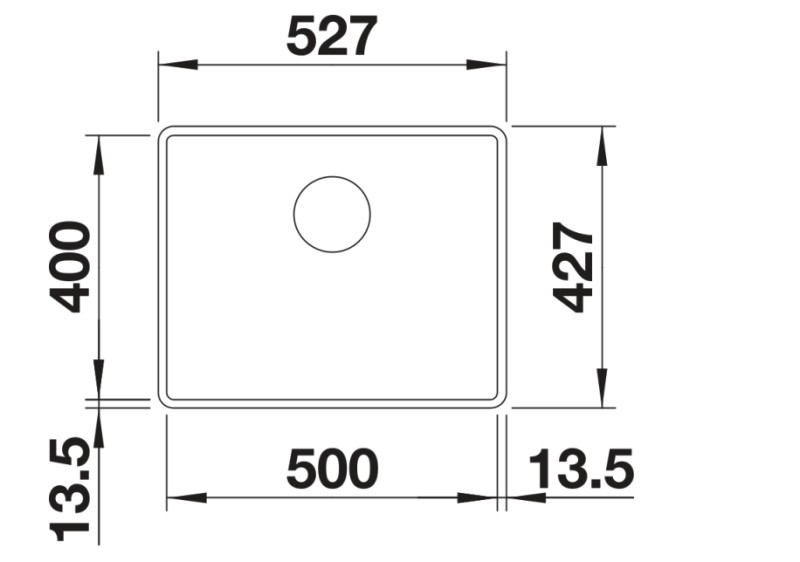Evier 1 bassin Blanco 527169/** detail 1