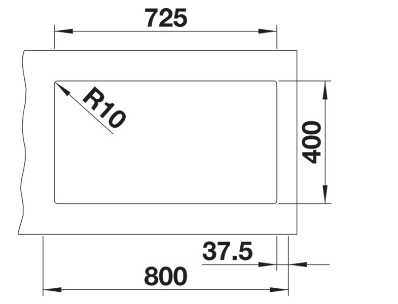 Evier 1 1/2 bassin Blanco 527167 detail 2