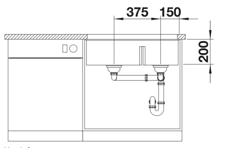 Evier 1 1/2 bassin Blanco 527167 detail 3