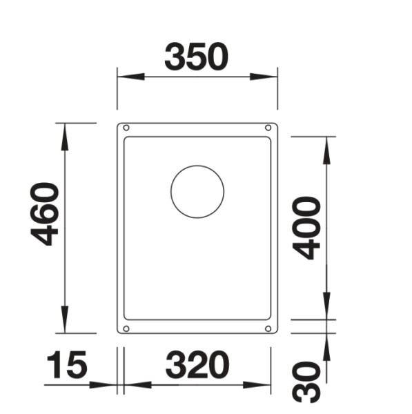 Evier 1 bassin Blanco 527160 detail 1