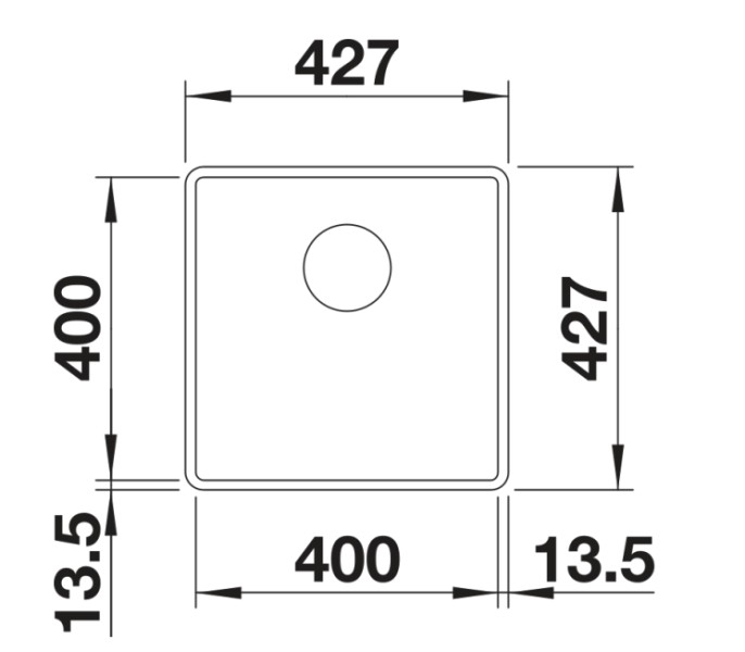 Evier 1 bassin Blanco 527165/** detail 1