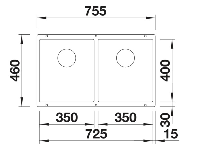 Evier 1 1/2 bassin Blanco 527164 detail 1