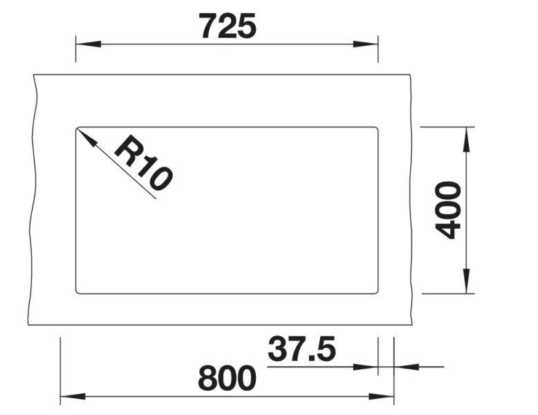 Anderhalve spoelbak Blanco 527164 detail 2