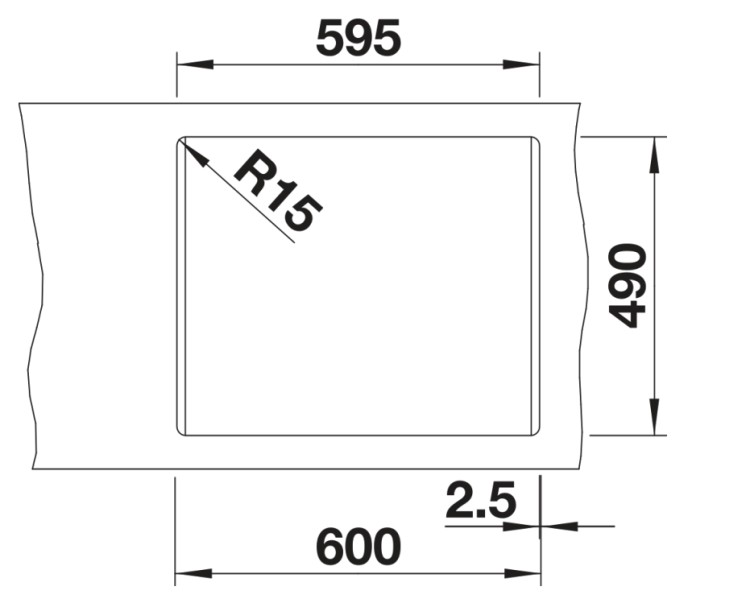 Evier 1 1/2 bassin Blanco 527139 detail 2