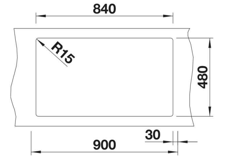 Evier 1 1/2 bassin Blanco 527142 detail 2