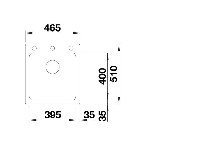 Evier 1 bassin Blanco 527126 detail 1