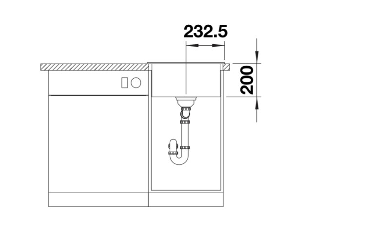 Evier 1 bassin Blanco 527126 detail 3