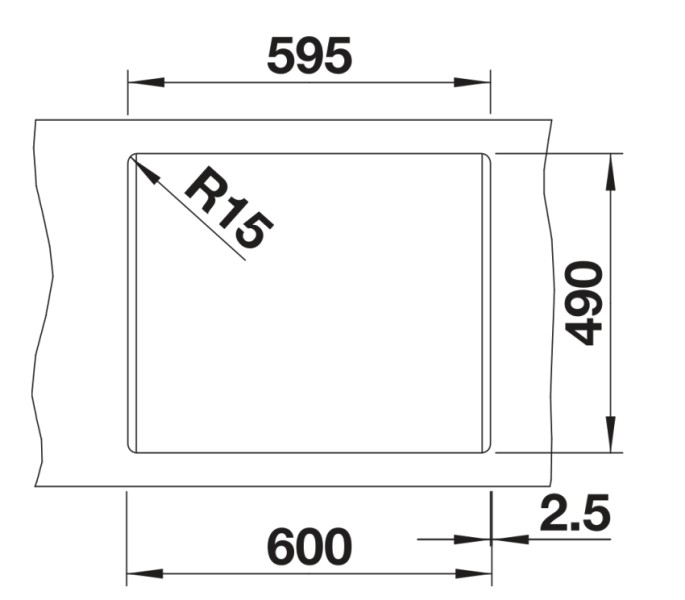 Evier 1 bassin Blanco 527128 detail 2