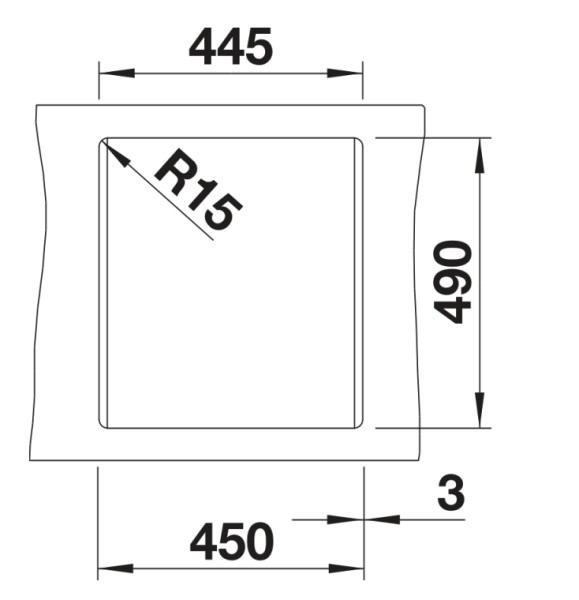 Evier 1 bassin Blanco 527059 detail 2