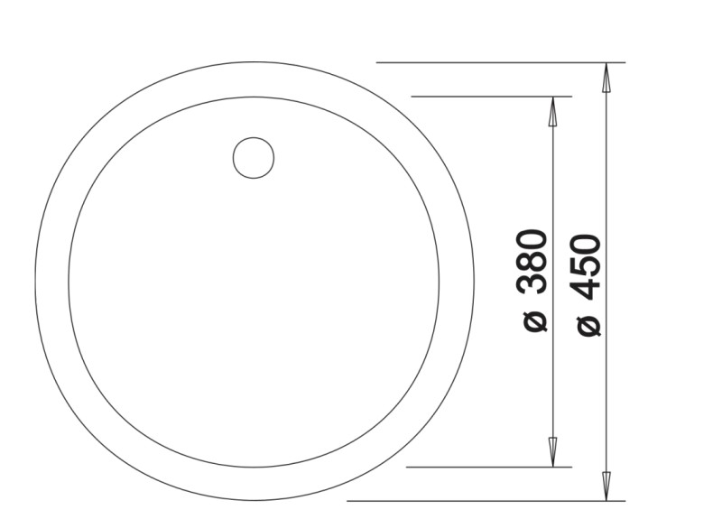 Enkele spoelbak Blanco 527057 detail 1