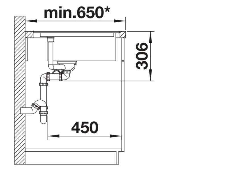 Evier d'angle Blanco 527056 detail 3