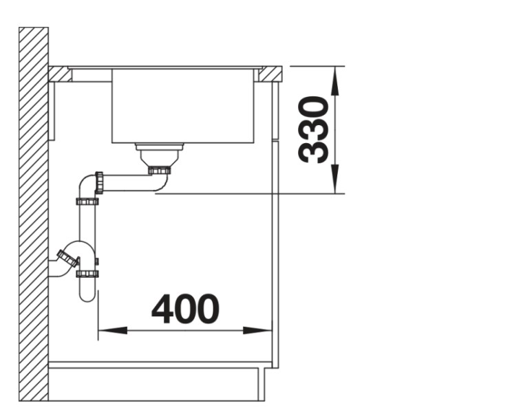 Evier 1 bassin Blanco 527062 detail 3