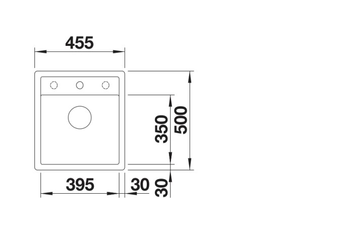 Evier 1 bassin Blanco 527060 detail 1