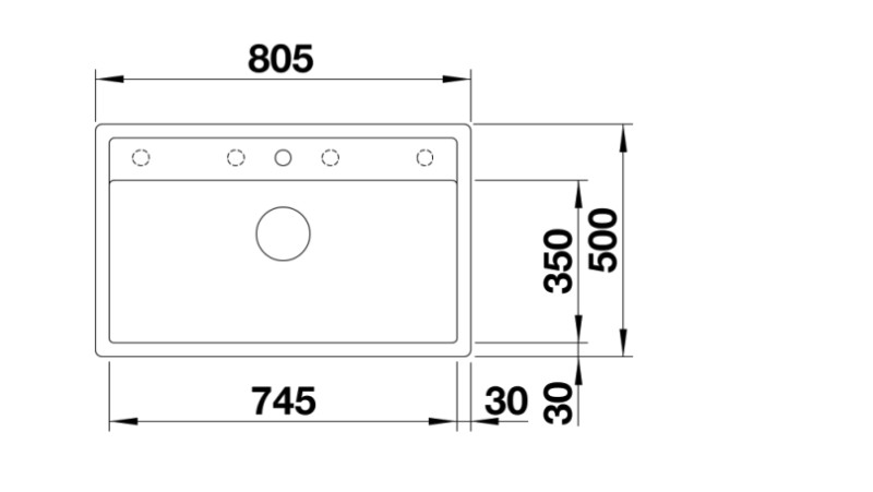 Evier 1 bassin Blanco 527066 detail 1