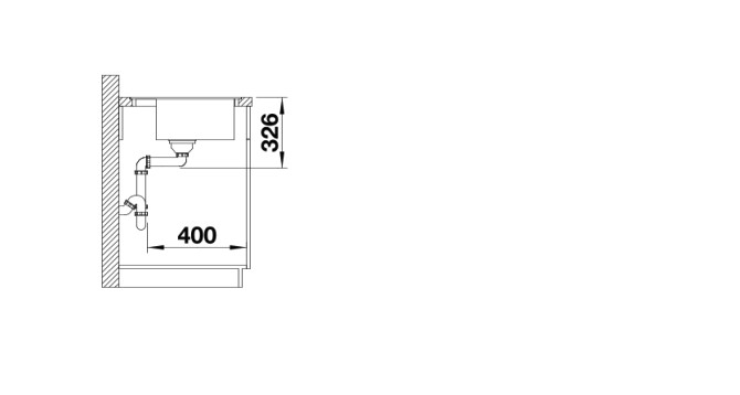 Evier 1 bassin Blanco 527066 detail 3