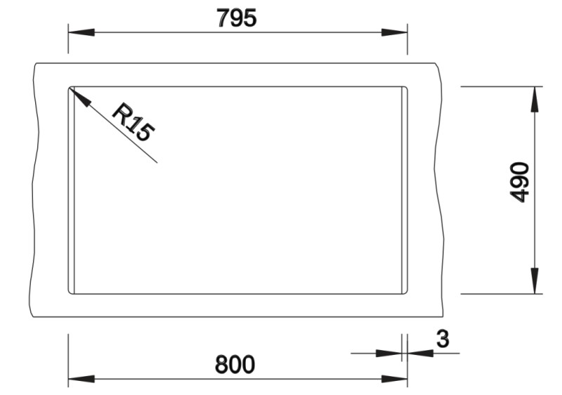Evier 1 bassin Blanco 527065 detail 2