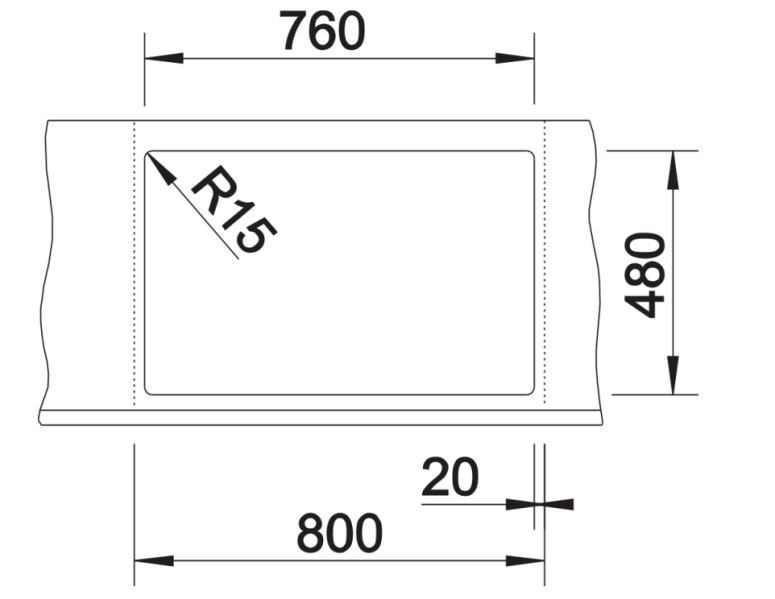 Evier 2 bassins Blanco 527098 detail 2