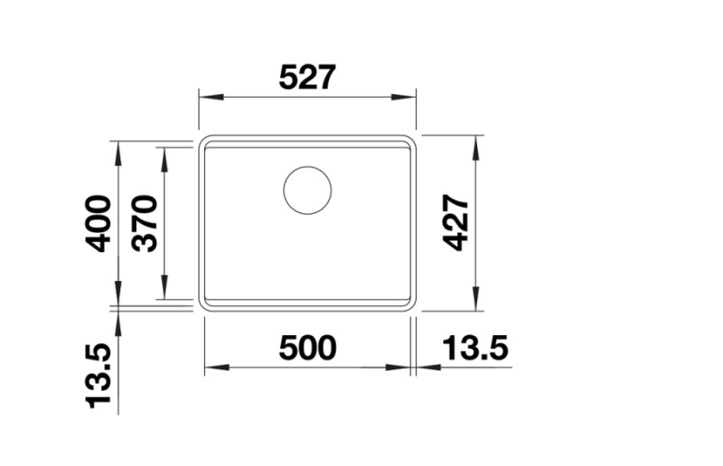 Evier 1 bassin Blanco 527074 detail 1