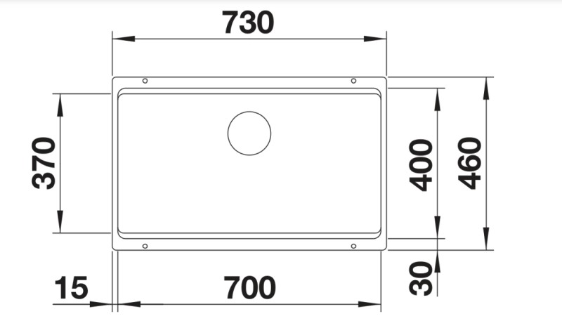 Evier 1 bassin Blanco 527078/** detail 1