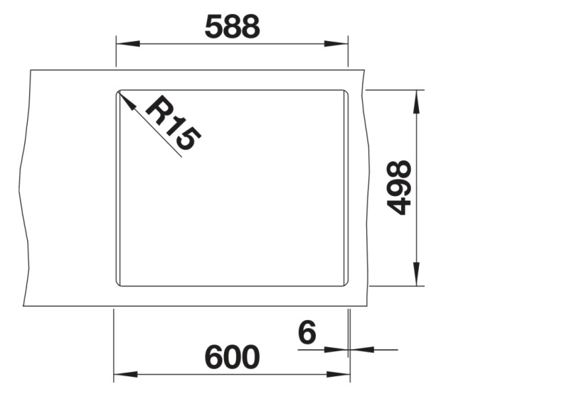 Evier 1 bassin Blanco 527076 detail 2